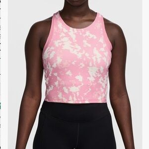 Nike Pink and White Muscle Tee